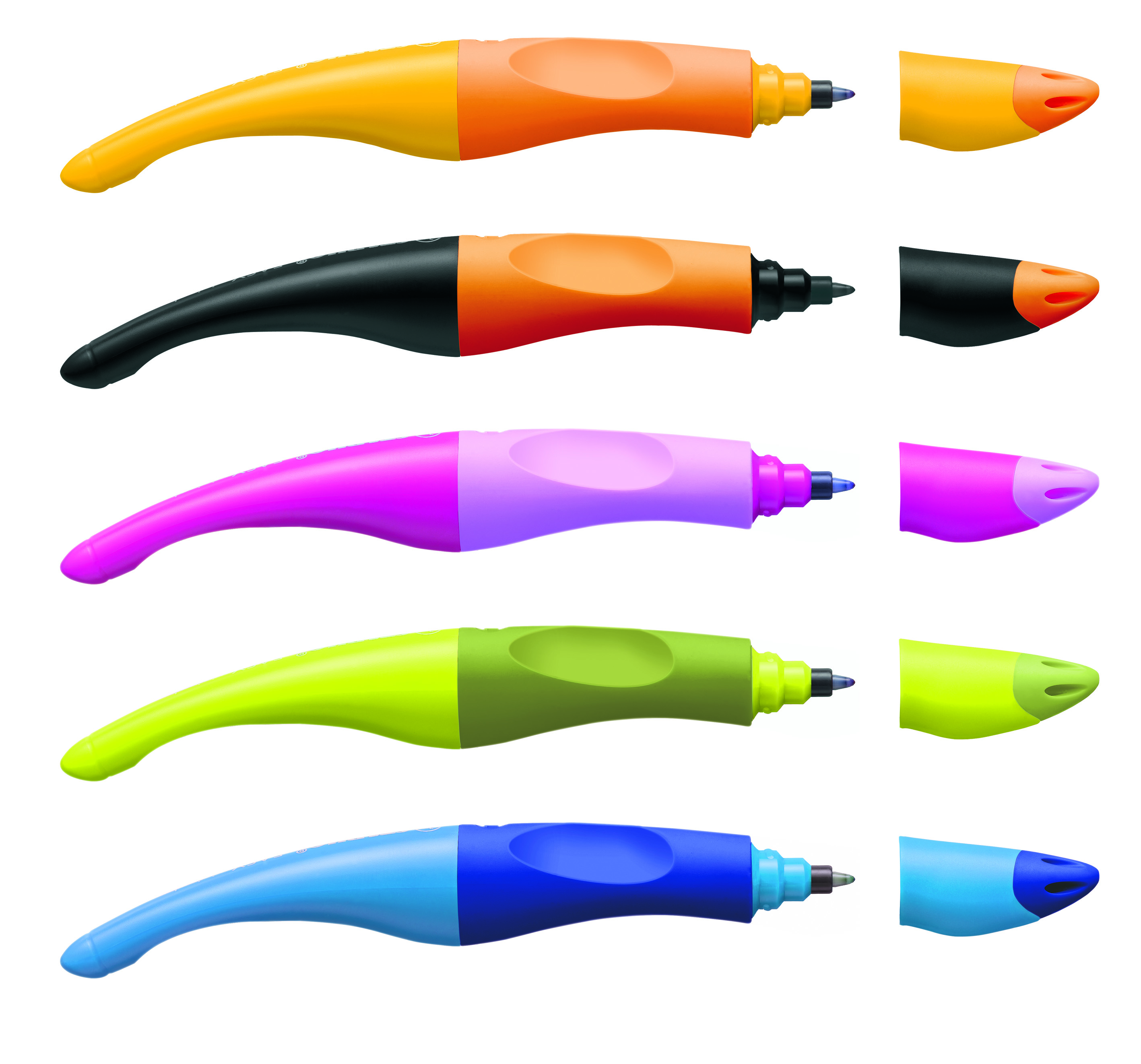 Lot De 28 Guides Doigts Pour Stylo - Ergonomique Enfants Droitiers/Gauchers - Multicolore - Aide à L'Écriture - 5