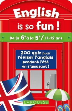 Jeux de voyage - Jeu de cartes quiz English is so fun !, Larousse