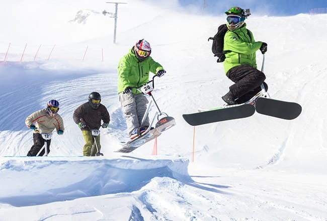 snowscoot à Super Besse dans le Massif du Sancy