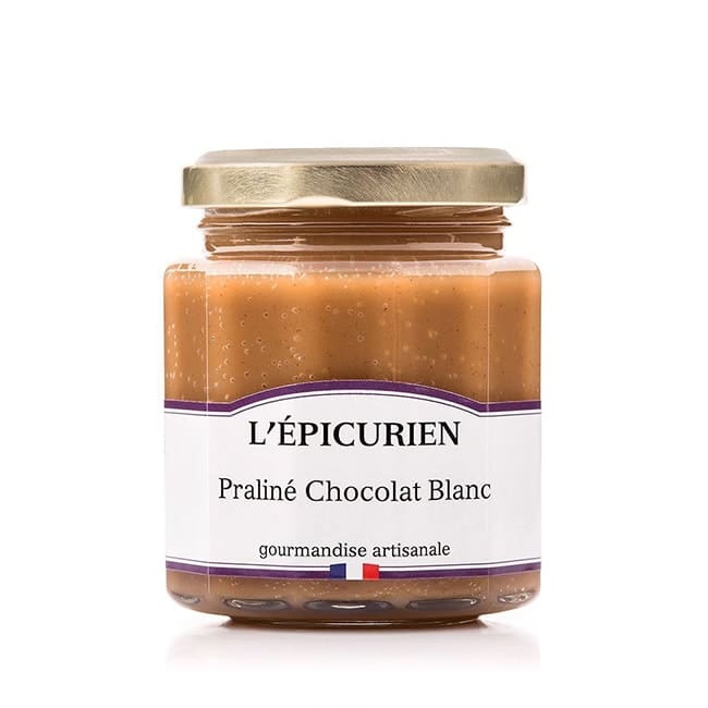 pate a tartiner praline chocolat blanc l'epicurien