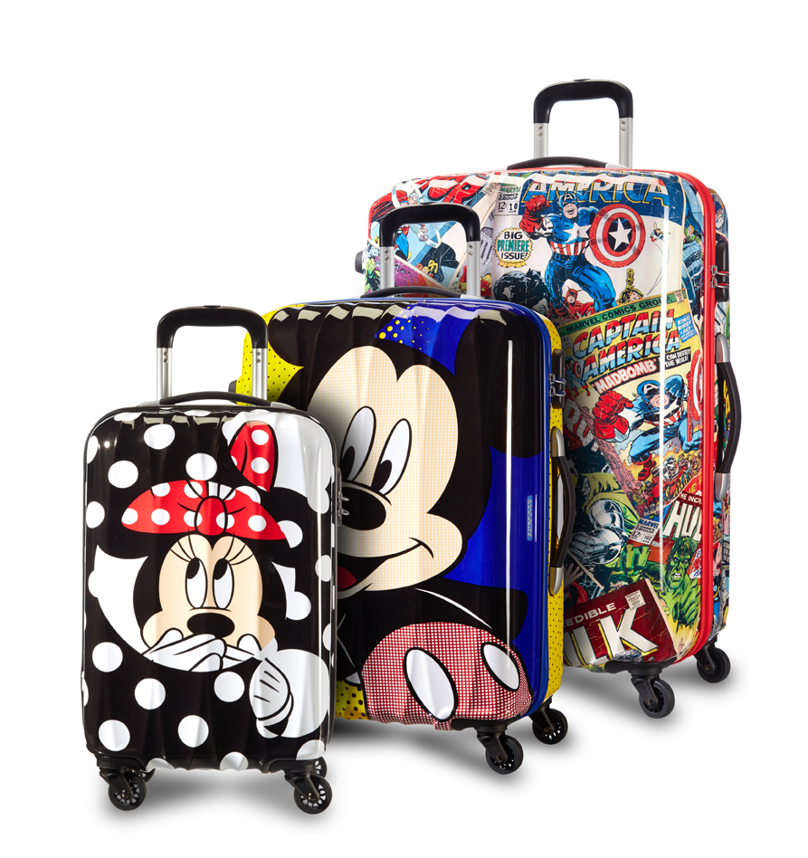valises pour enfants Minnie, Mickey et Marvel