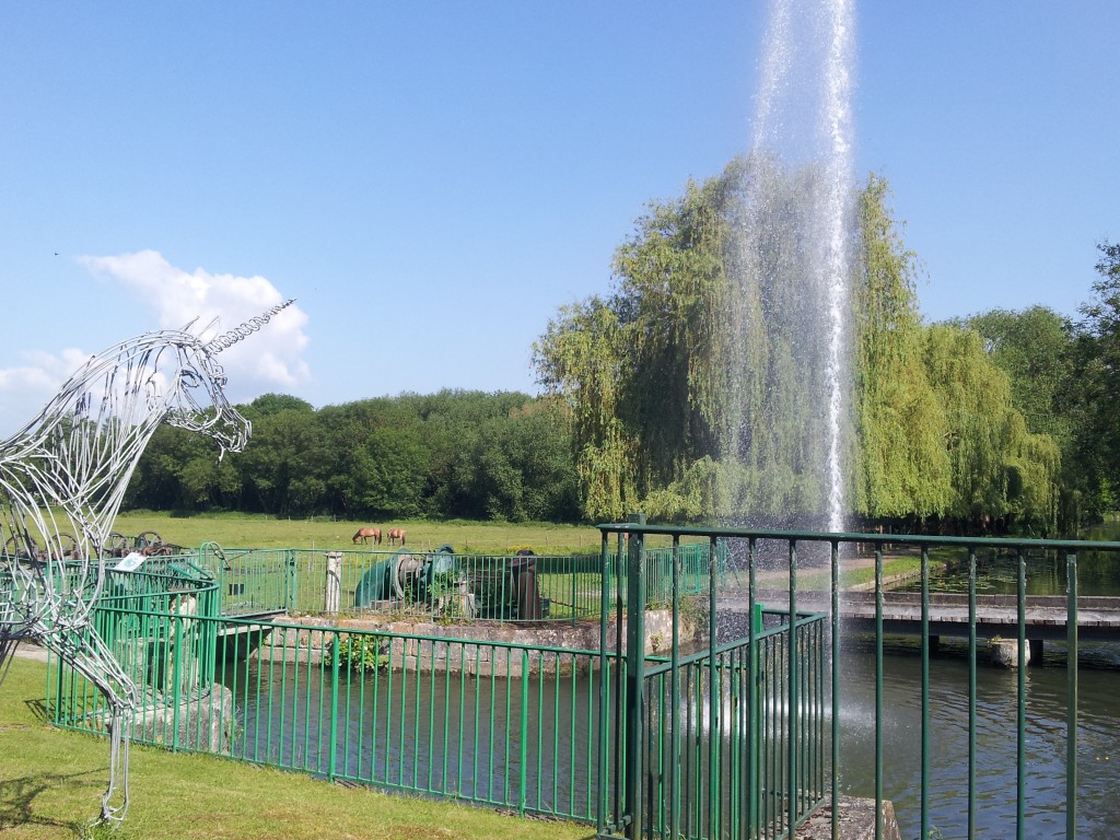 animation jet d'eau au Pavillon de Manse