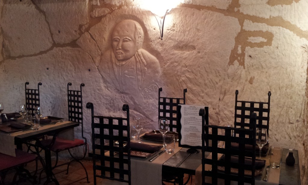 restaurant troglo L'Hélianthe à Turquant