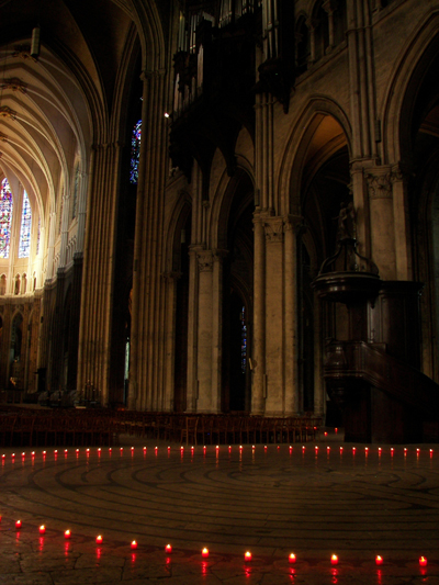 Labyrinthe Cathedrale de Chartres 3 - Credits Rectorat de la Cathedrale de Chartres