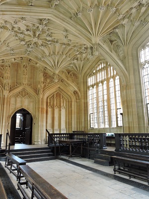 Salle de collège d'Oxford où furent tournées des scènes de Harry Potter