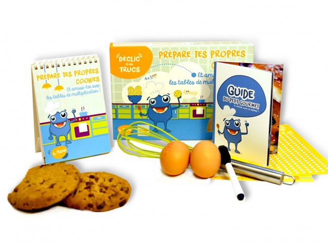 idée cadeau Kit Cookies pour enfants pour apprendre les tables de multiplication