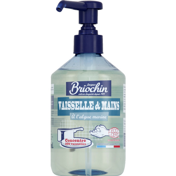 Liquide vaisselle et mains concentré Ecocert, Briochin (500 ml)