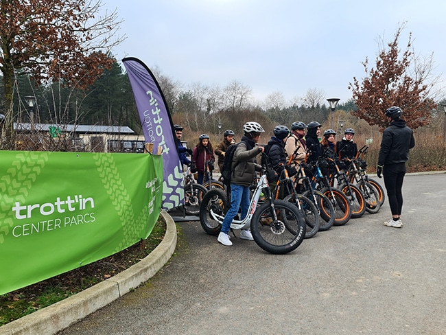 center parcs bois aux daims activité trottinette