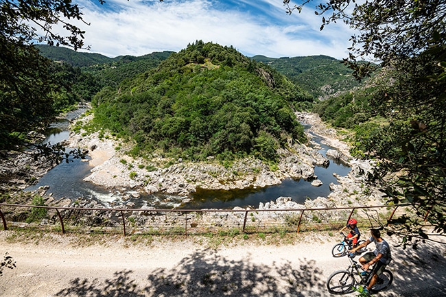 gorges de l'ardèche velo route