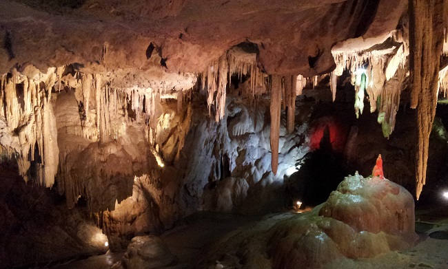 Mise en lumière des grottes de Betharram