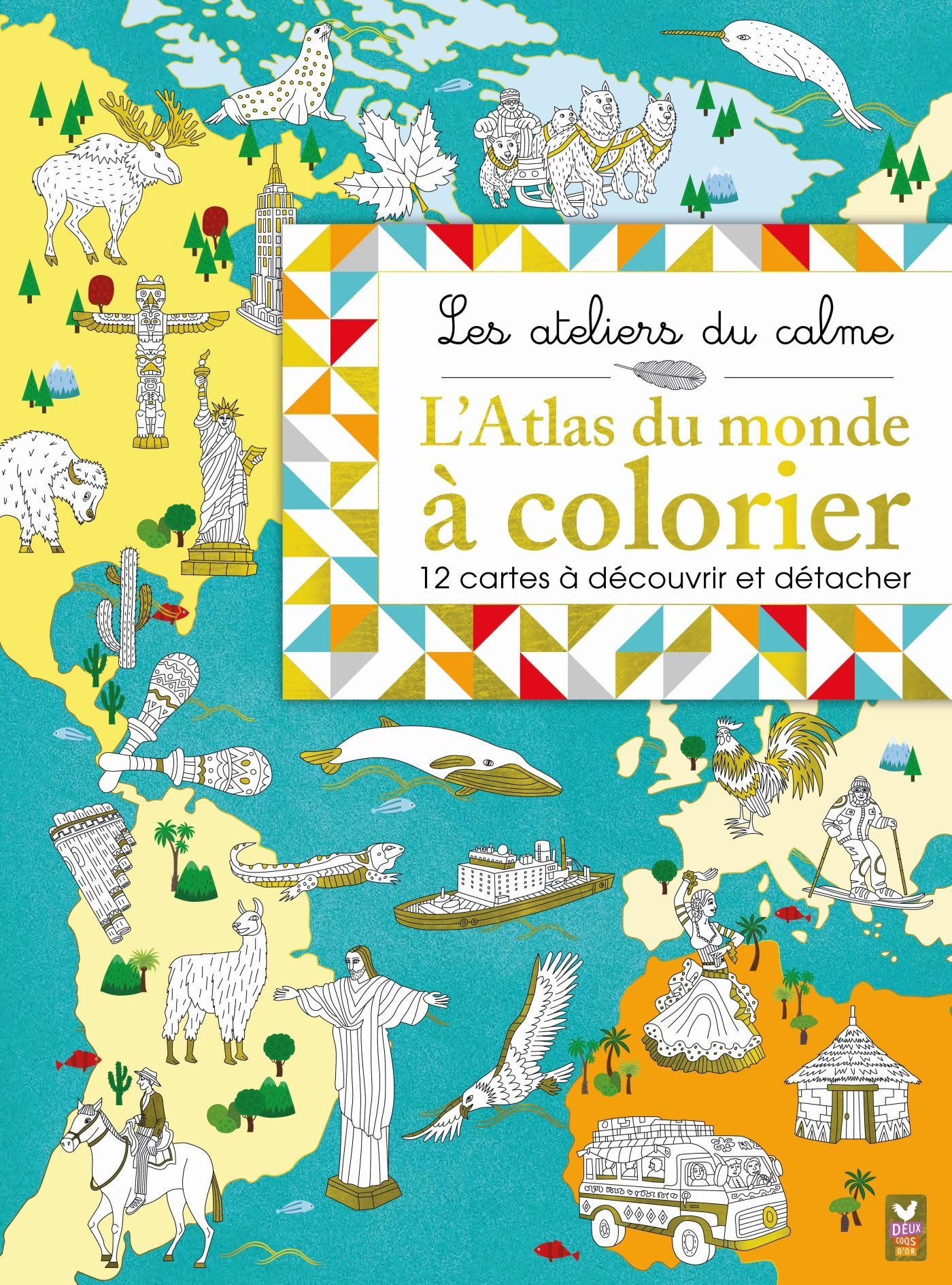 Cahier De Coloriages Enfants Atlas Du Monde à Colorier