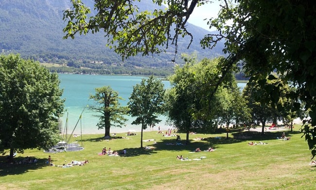 plage du Sougey Aiguebelette