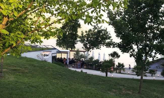 Restaurant O Lac sur les rives du lac du Bourget