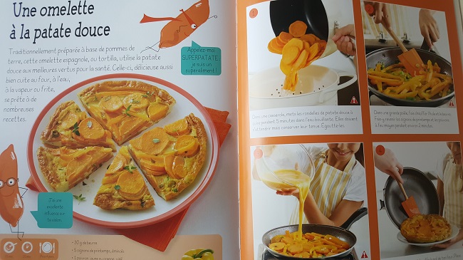 recette omelette de patates douces