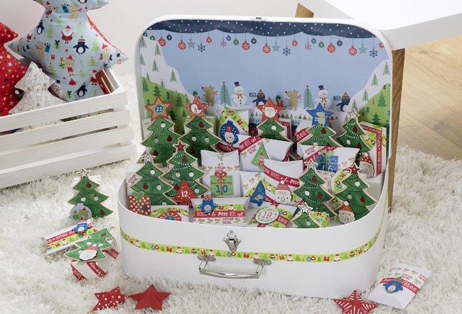 Boîte ennemi de calendrier de l'avent de Noël, jouets de