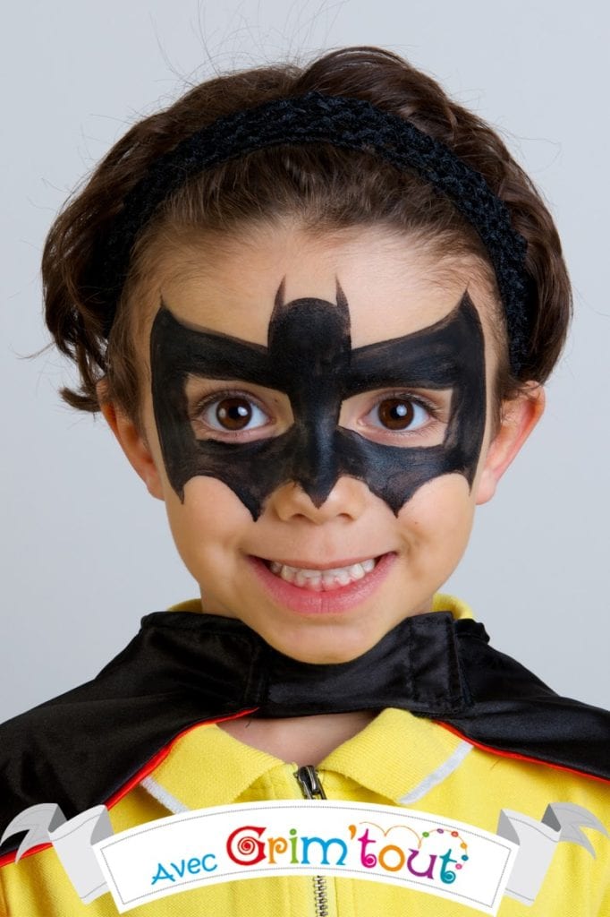 maquillage batman facile