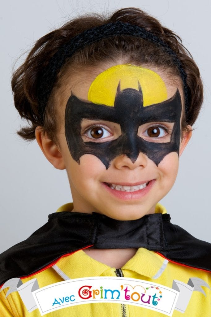 maquillage batman garcon