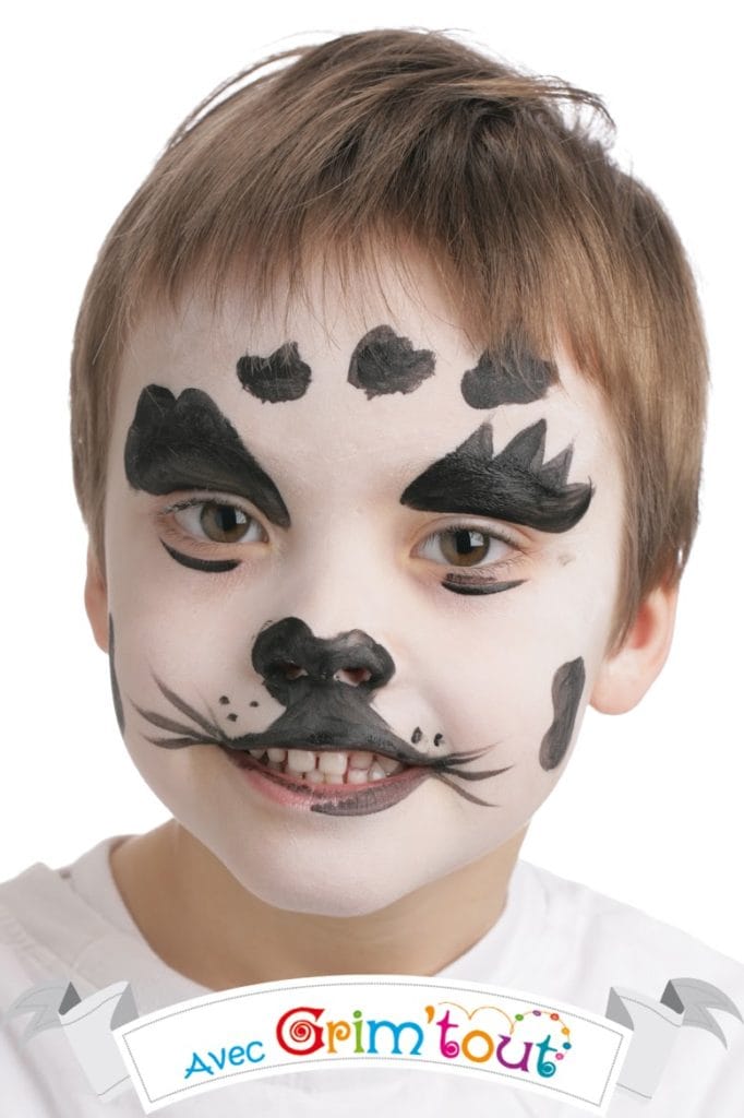 maquillage dalmatien enfant