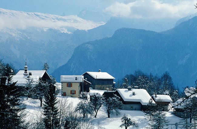 vue station village Samoëns