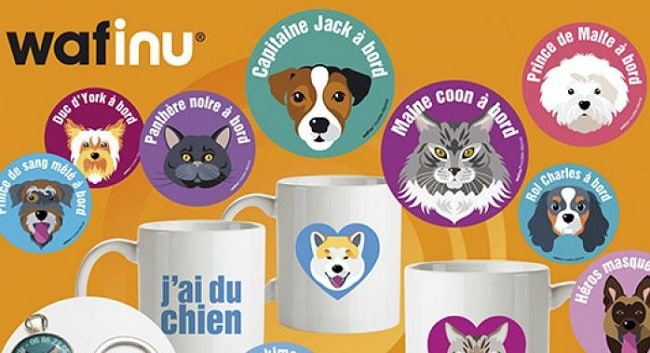 wafinu objets personnalisés au profit animaux abandonnés