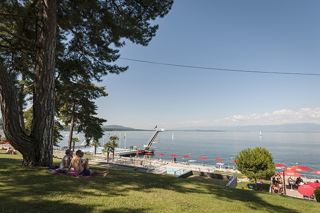 plage municipale thonon