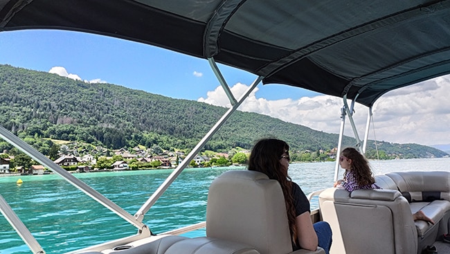 balade bateau electrique lac annecy