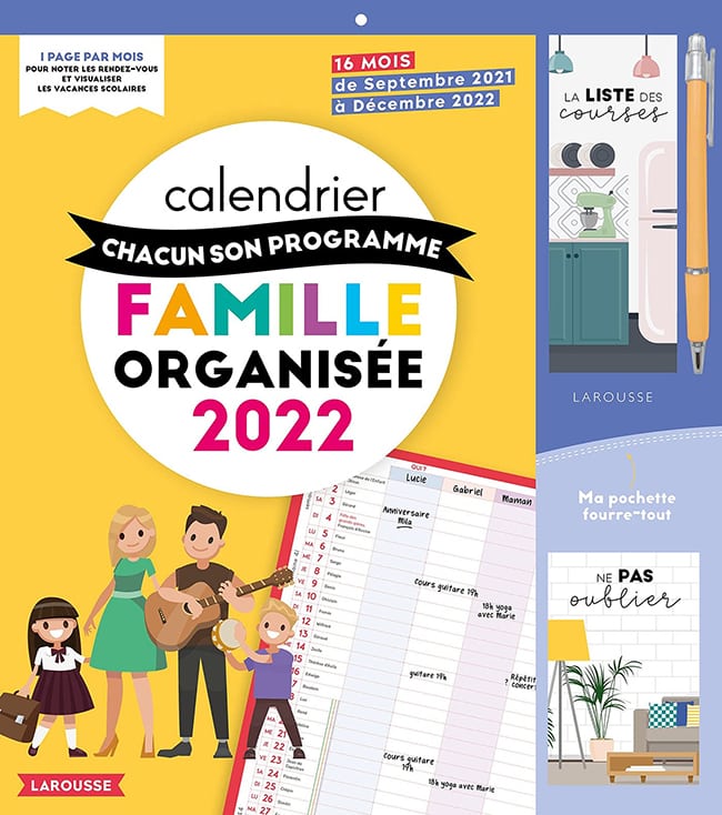 Le Calendrier De La Famille Organisée 2023 2024 Calendrier Familial 2021-2022 : Lequel Choisir ? - Mafamillezen