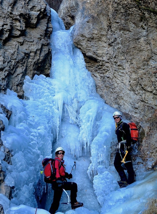 Cascade de glace Loriol Serre Chevalier vallée de Briançon