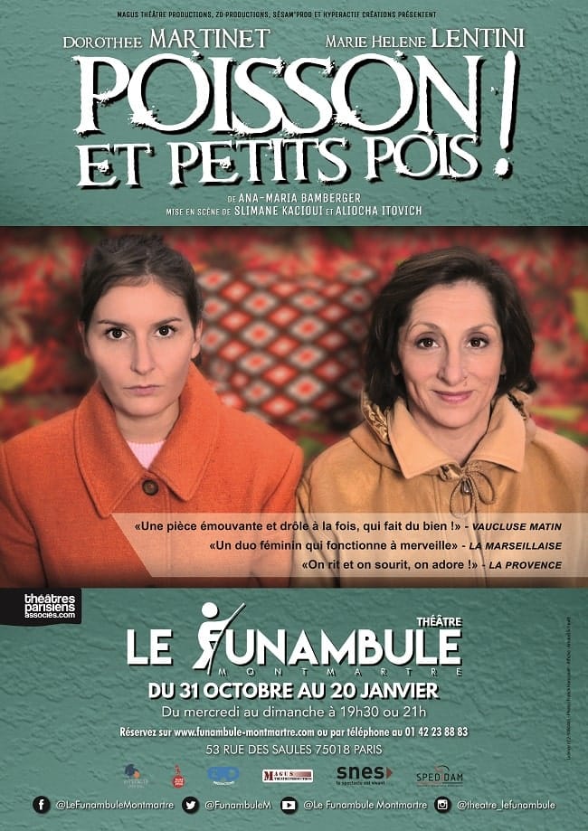 Poisson et petits pois au théâtre