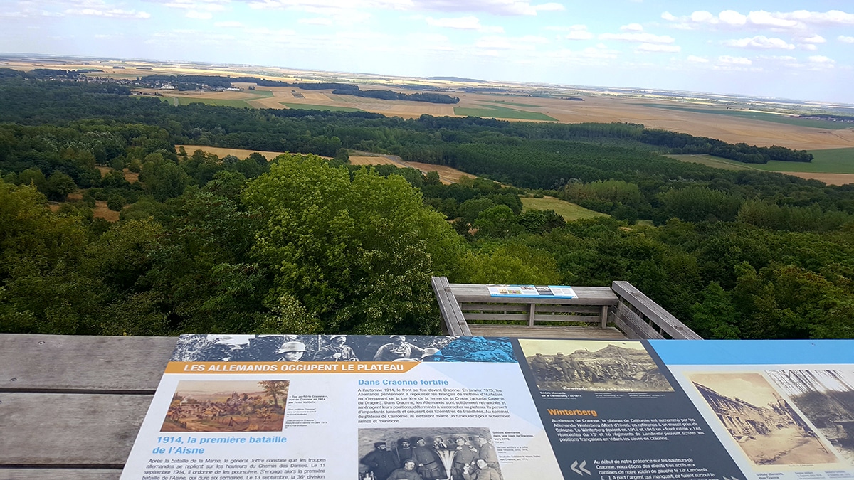 sites de la guerre 14-18 dans l'Aisne