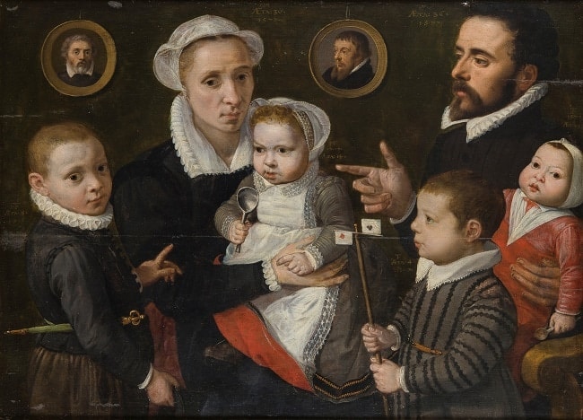 portrait de famille à la Renaissance