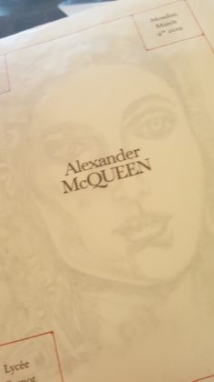 lithographie invitation Alexander McQueen