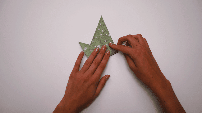 Origami étoile de noël