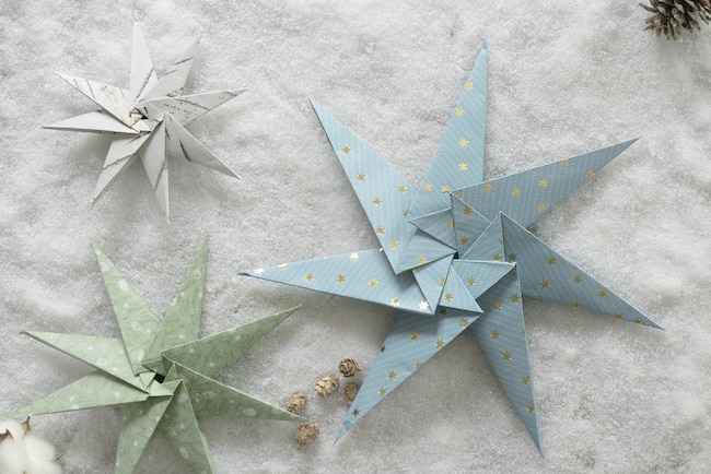 étoiles origami noël diy
