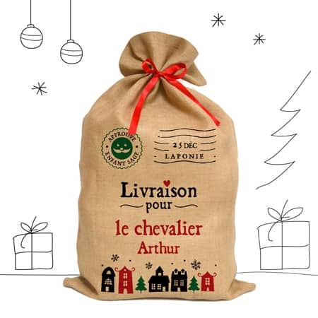 Sac de Noël personnalisé