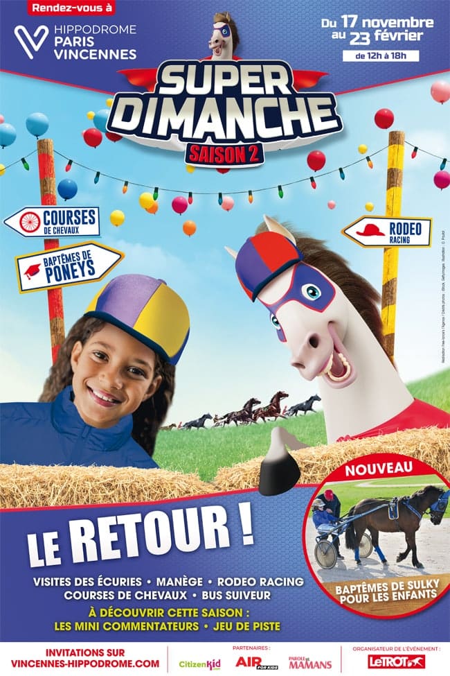 Superdimanche à l'hippodrome de Vincennes
