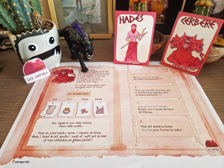 escape game mythologie grecque escape kit 7-12 ans