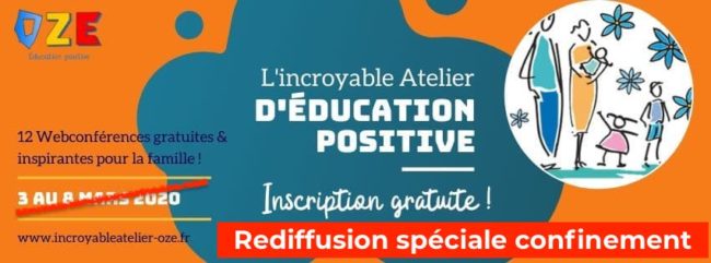 web conférences autour de l'éducation positives avec OZE