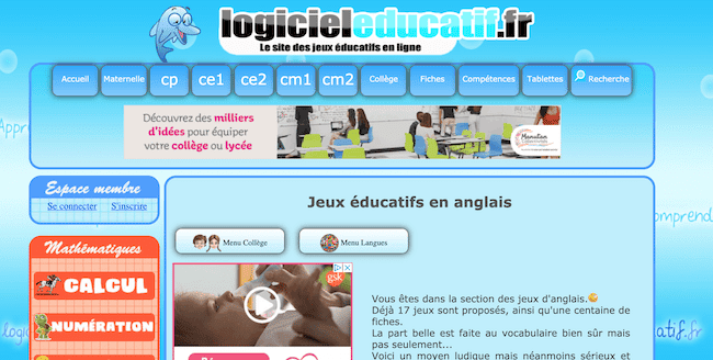 logocieleducatif site de jeux éducatifs en ligne pour enfants maternelle et primaire