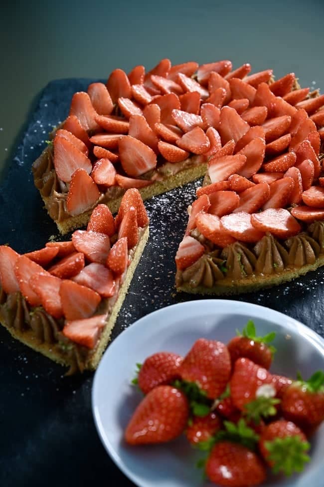 recette tarte aux fraises