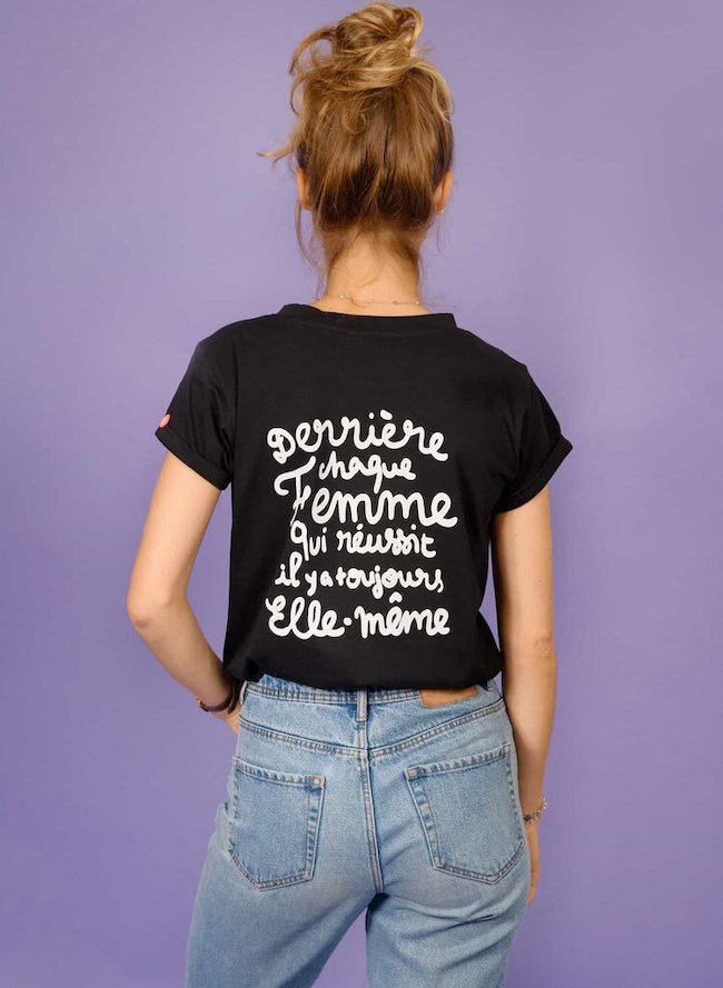 T-shirt femme message féministe