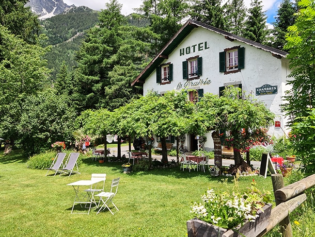hotel restaurant La Prairie vallée de Chamonix avis