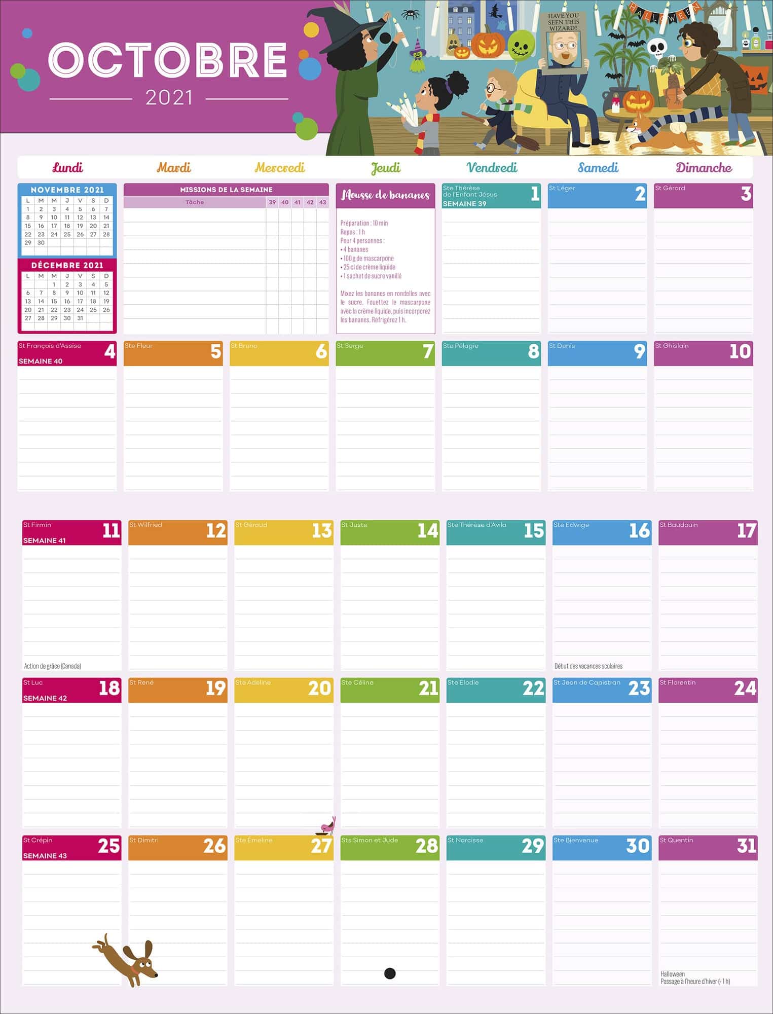 calendrier familial 2022