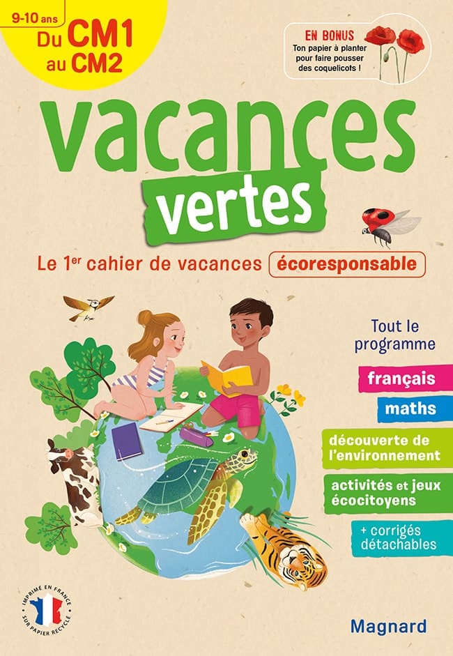 cahier de vacances écoresponsable Vacances vertes Magnard avis