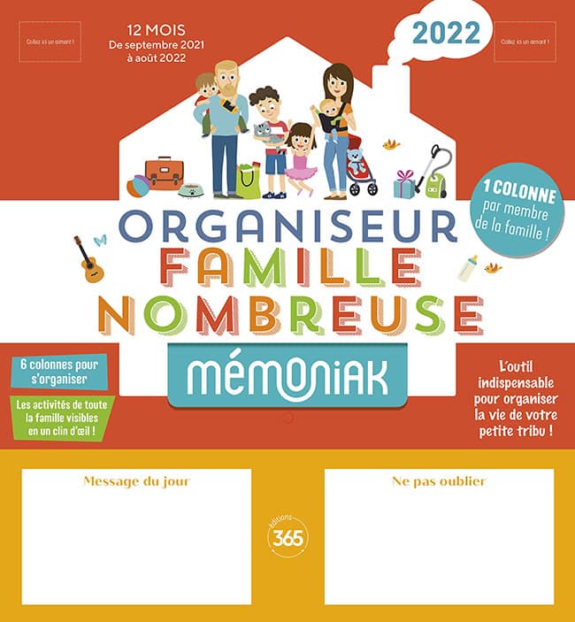 organiseur famille nombreuse memoniak 2022