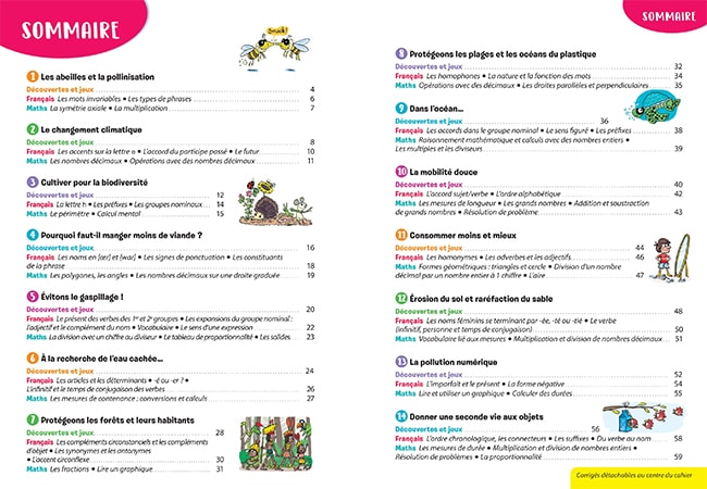 cahier de vacances 2021 Vacances Vertes