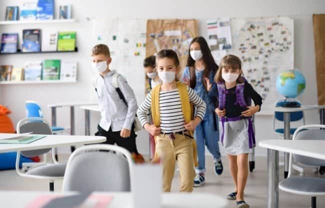 port du masque à l'école pour les plus de 6 ans