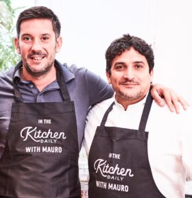 Vincent, fondateur de Kitchen Daily et le chef Mauro Coagreco