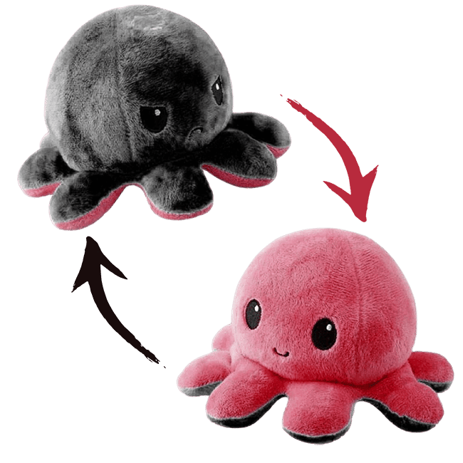 cadeaux régressifs peluche pieuvre réversible Mon Octopus