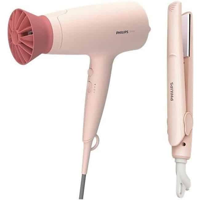kit coiffure Philips rose